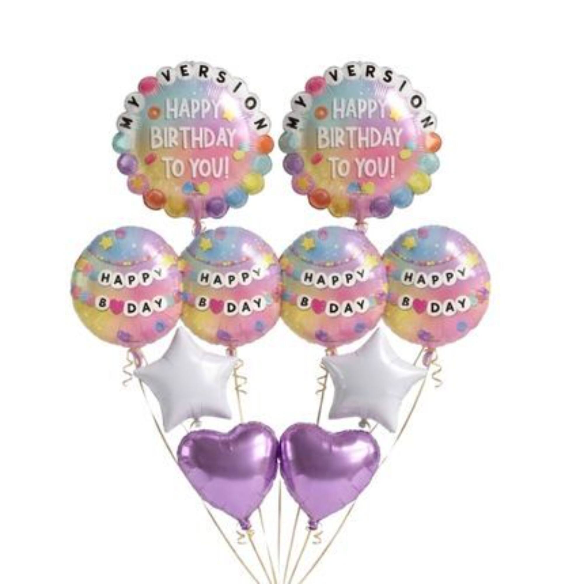 Friendship Bracelet Birthday Foil Balloon Bundle